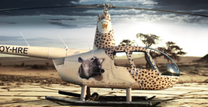 Fuld foliering af helikopter for Ree Park
